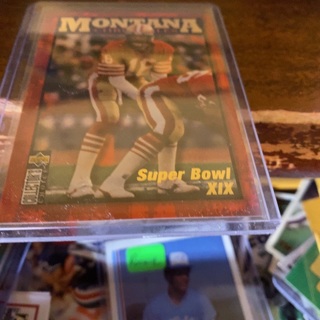 1995 upper deck chronicles Montana Super Bowl XlX football card 