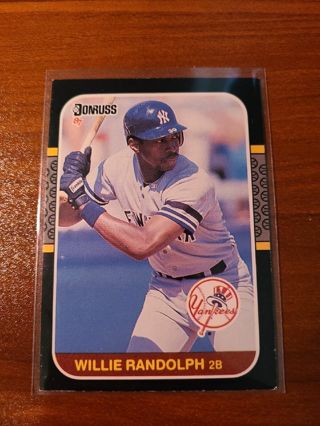 Willie Randolph 1987 Donruss New York Yankees