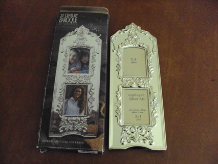 New in Box Godinger Silver Plated Picture Frame