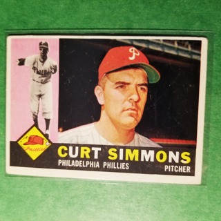 1960 - TOPPS BASEBALL CARD NO. 451 - CURT SIMMONS - PHILLIES