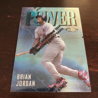 1997 Topps Finest - [Base] #293 Uncommon - Silver - Brian Jordan