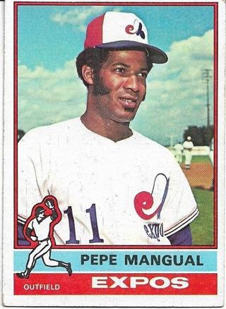 1976 TOPPS PEPE MANGUAL CARD