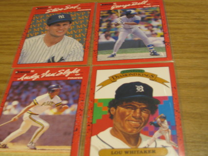 FOUR BASEBALL CARDS LOT 1005