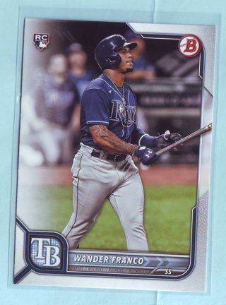 2022 Bowman Wander Franco ROOKIE Baseball Card # 12 Rays