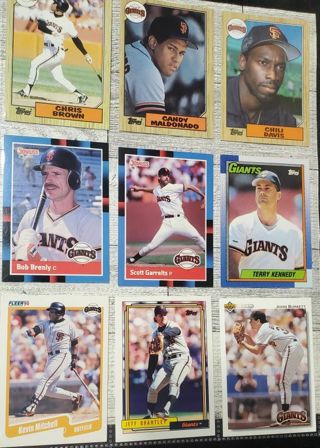 15 Assorted Giants Cards