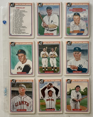 Donruss 1983 Hall Of Fame Heroes Lot of 18 Baseball Trading Cards