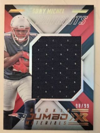 2018 Sony Michel rc jersey cd 98/99