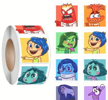 50 Assorted Inside Out Stickers