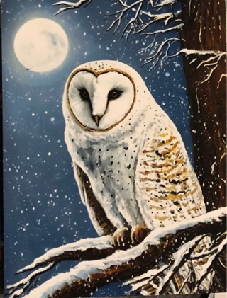 Barn Owl  - 2 x 3” MAGNET - GIN ONLY
