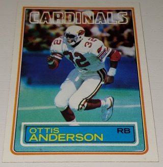 ♨️♨️ 1983 Topps Ottis Anderson Football card #153 St. Louis Cardinals ♨️♨️