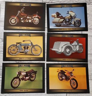 6 Harley Davidson 1992 Cards