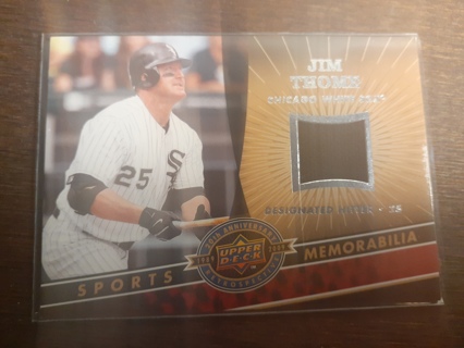  2009 Upper Deck 20th Anniversary Memorabilia ~ Jim Thome 