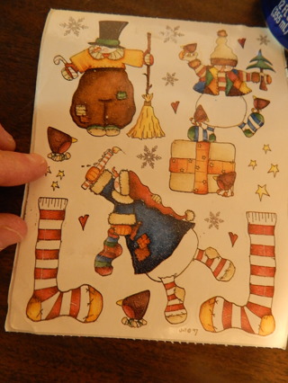 Fun sheet of colorful HOLIDAY/CHRISTMAS stickers