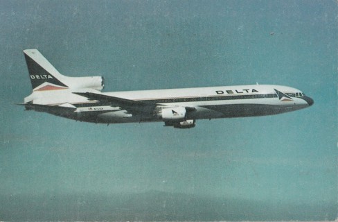 Vintage Unused Postcard: e: Delta Airlines