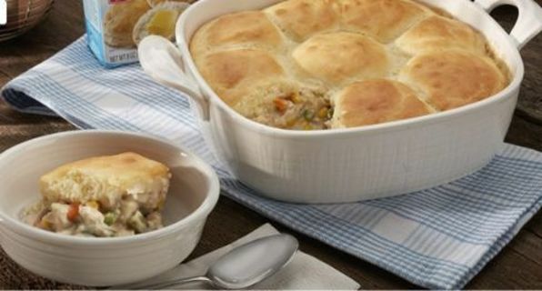 Chicken and biscuit bake+