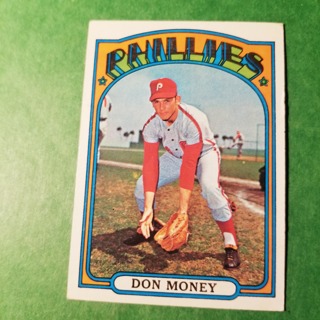 1972 - TOPPS BASEBALL CARD HI NO. 635 - DON MONEY - PHILLIES