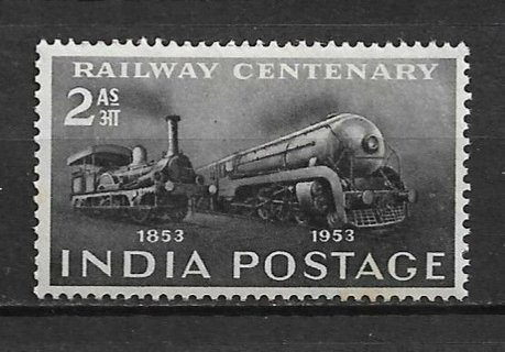 1953 India Sc243 Centenary of India Railway MNH