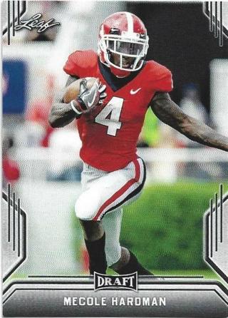 2019 LEAF DRAFT MECOLE HARDMAN ROOKIE CARD