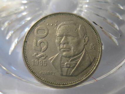 (FC-177) 1985 Mexico 50 Pesos - ERROR promient double rim