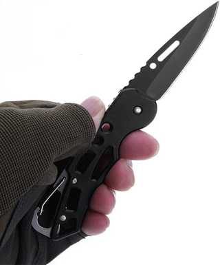 [NEW] USA Ballistic Spring Assist Folding Knife, Black Blade FREE SHIPPING