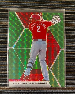 Nick Castellanos 2021 Mosaic green/red PRIZM