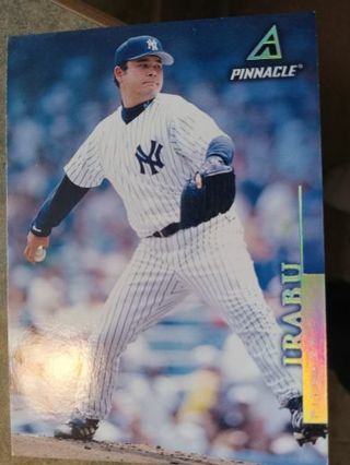 1997 PINNACLE HIDEKI IRABU NEW YORK YANKEES BASEBALL CARD# 54