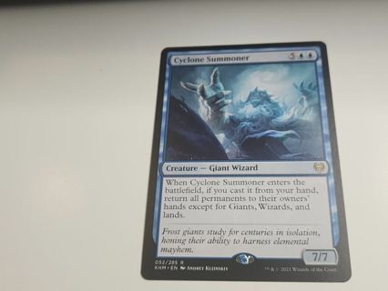 Magic the gathering mtg Cyclone summoner rare card Kaldheim