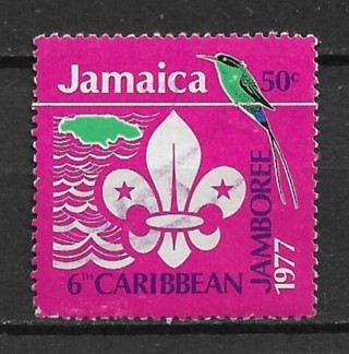 1977 Jamaica Sc430 50¢ 6th Caribbean Scouting Jamboree used