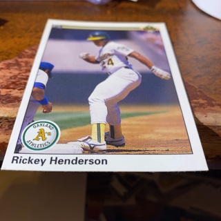 1990 upper deck Rickey Henderson baseball card 