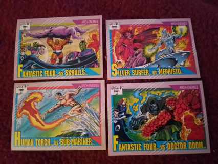 4 card Marvel Fantastic Four lot