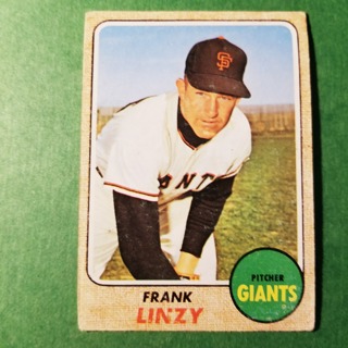 1968 - TOPPS BASEBALL CARD NO. 147 - FRANK LINZY - GIANTS