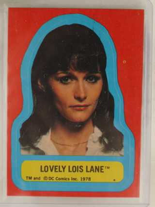 1978 TOPPS SUPERMAN STICKER LOVELY LOIS LANE