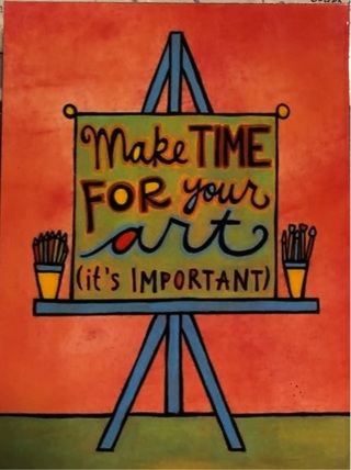 Make time for ART - 2 x 3” MAGNET - GIN ONLY