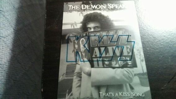 2009 KISS 360/PRESSPASS- THE DEMON SPEAKS- THAT'S A KISS SONG- BLUE EDITION TRADING CARD# 41