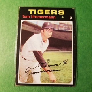 1971 Topps Vintage Baseball Card # 296 - TOM TIMMERMANN - TIGERS - EXMT/NRMT+