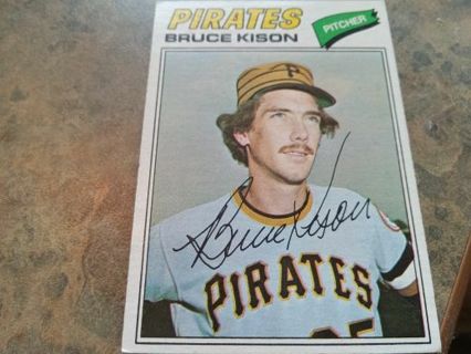 1977 TOPPS BRUCE KISON PITTSBURGH PIRATES BASEBALL CARD# 563