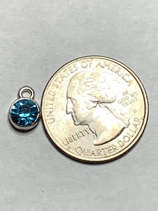 BIRTHSTONE CHARMS~#6~MARCH~FREE SHIPPING!