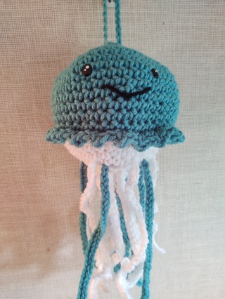 Hand Crocheted Amigurumi Jellyfish 