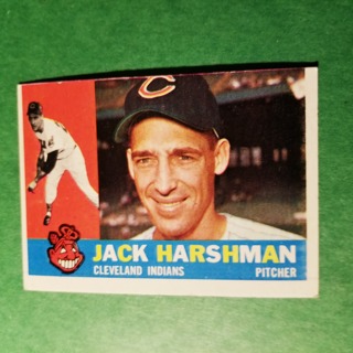 1960 - TOPPS BASEBALL CARD NO. 112 - JACK HARSHMAN - INDIANS