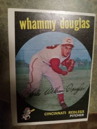 1959 T.C.G. WHAMMY DOUGLAS CINCINNATI RED LEGS BASEBALL CARD# 431