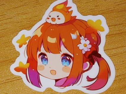 Anime one nice vinyl sticker no refunds regular mail only Very nice quality!