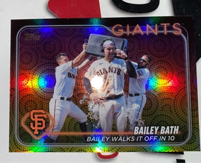 2024 Topps  #358 Bailey Bath Holiday Summer Foil San Francisco Giants