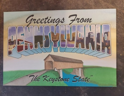 Greetings From Pennsylvania Postcard 