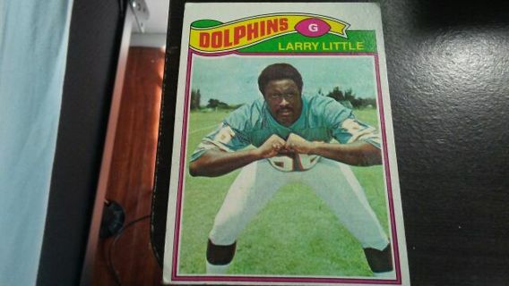 1977 TOPPS LARRY LITTLE MIAMI DOLPHINS FOOTBALL CARD# 172