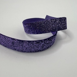 Purple Metallic 7/8” Velvet Ribbon Trim 