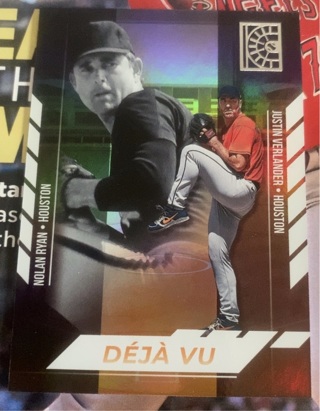 2022 Panini Capstone Deja Vu Nolan Ryan/Justin Verlander #DV-2 Houston Astros