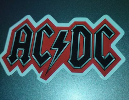 New ACDC Band vinyl laptop computer sticker for water bottle Xbox PlayStation