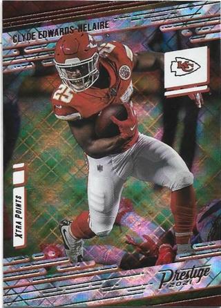 2021 PRESTIGE CLYDE EDWARDS HELAIRE XTRA POINTS DIAMOND PRIZM REFRACTOR CARD