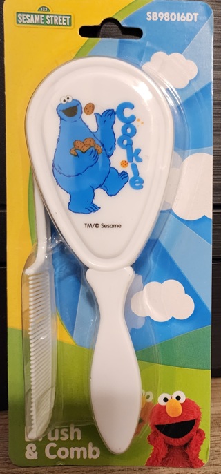 NEW - Sesame Street - Cookie Monster Brush & Comb Set
