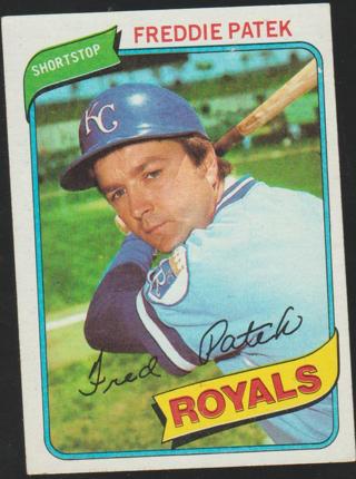 1980 Topps #705 Freddie Patek Kansas City Royals 